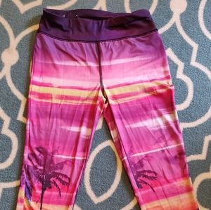 Super Cute Sunset Workout capris